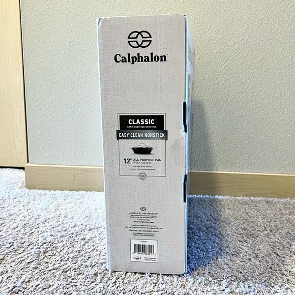 Calphalon Classic Hard-Anodized Nonstick 12” All Purpose Pan w/ Cover LIKE NEW - Picture 2 of 15